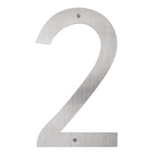 Husnummer 2 Rostfritt stål 40 cm